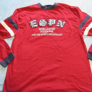 Mens Vtg ESPN Sports Long Sleeve Sweater Sz M